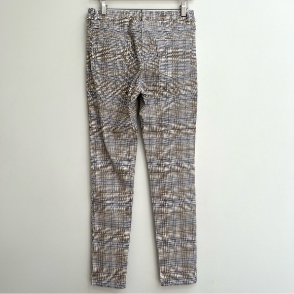 J McLaughlin Lexi Jeans Aspen Glenn Plaid Mid Rise Slim Leg Stretch Denim Knit 4 - Picture 5 of 11